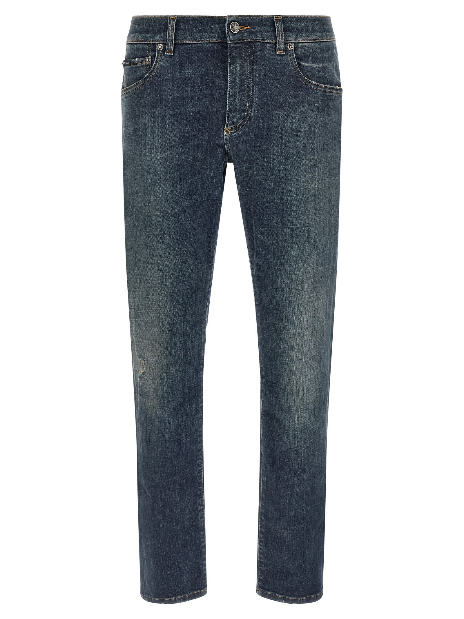 Dolce &amp; Gabbana Used Effect Jeans Blue