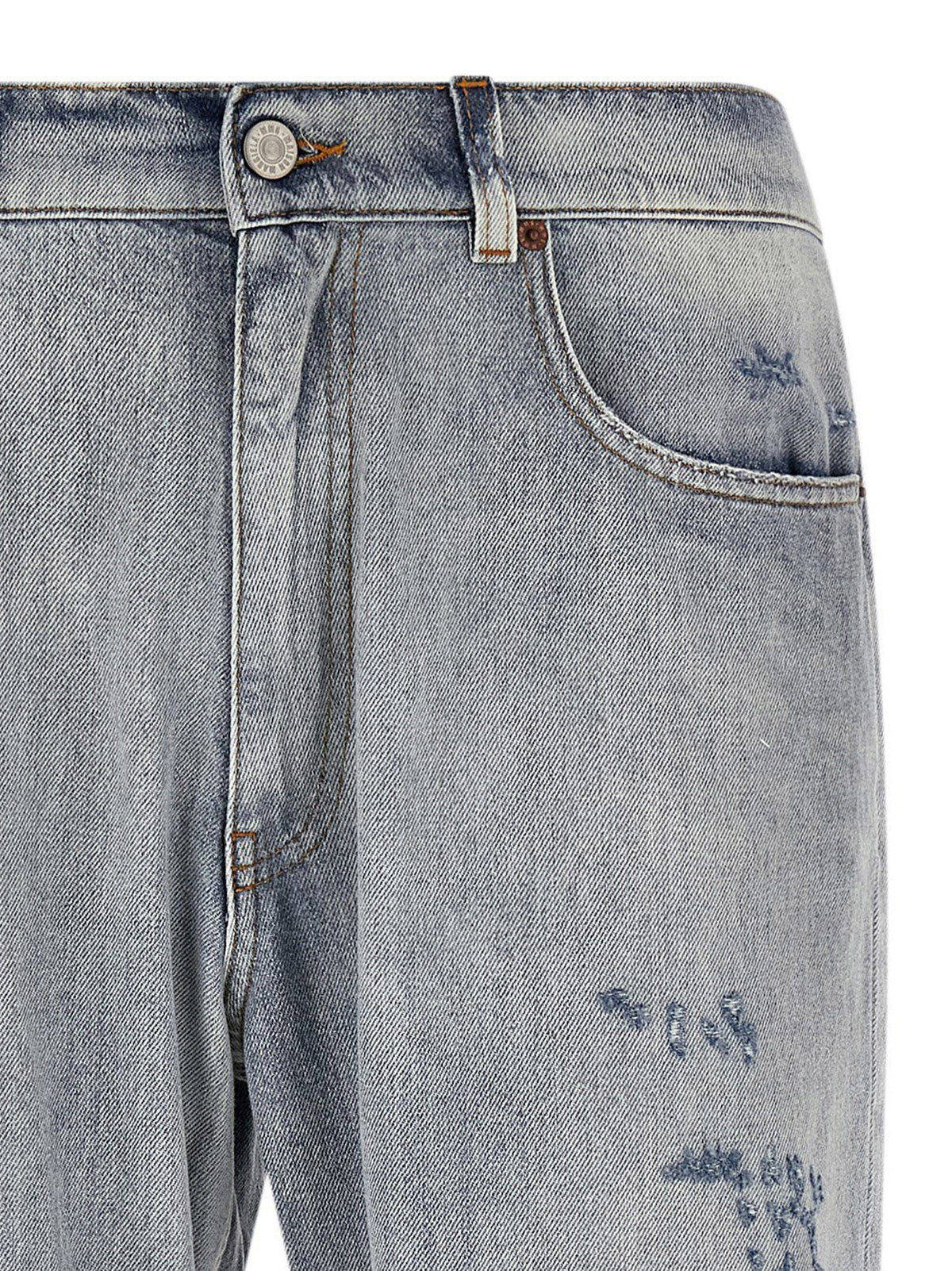 MM6 Maison Margiela Used Effect Jeans Blue, view 3