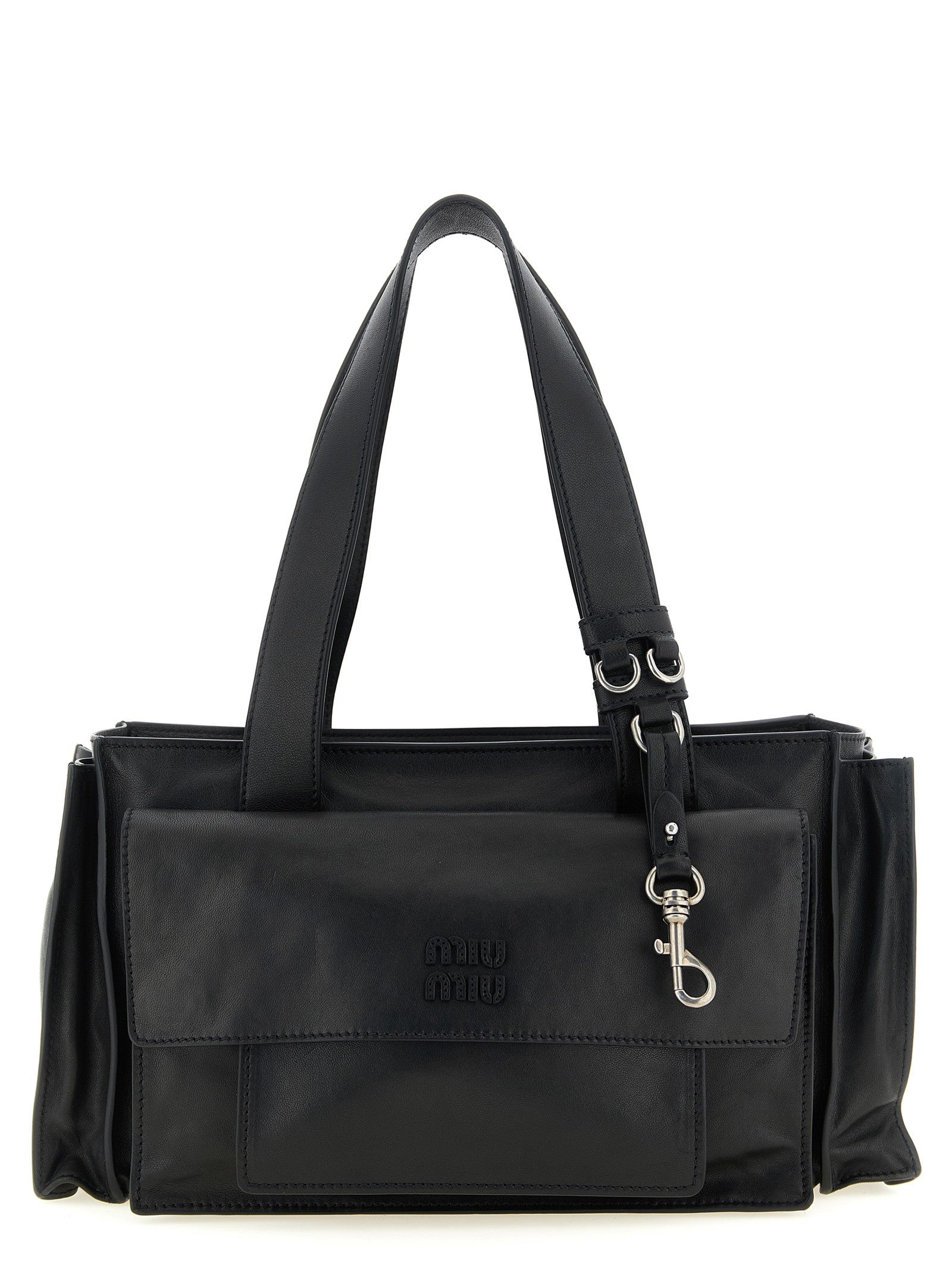 Miu Miu Utilitaire Shopping Bag Black