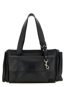 Miu Miu Utilitaire Shopping Bag Black
