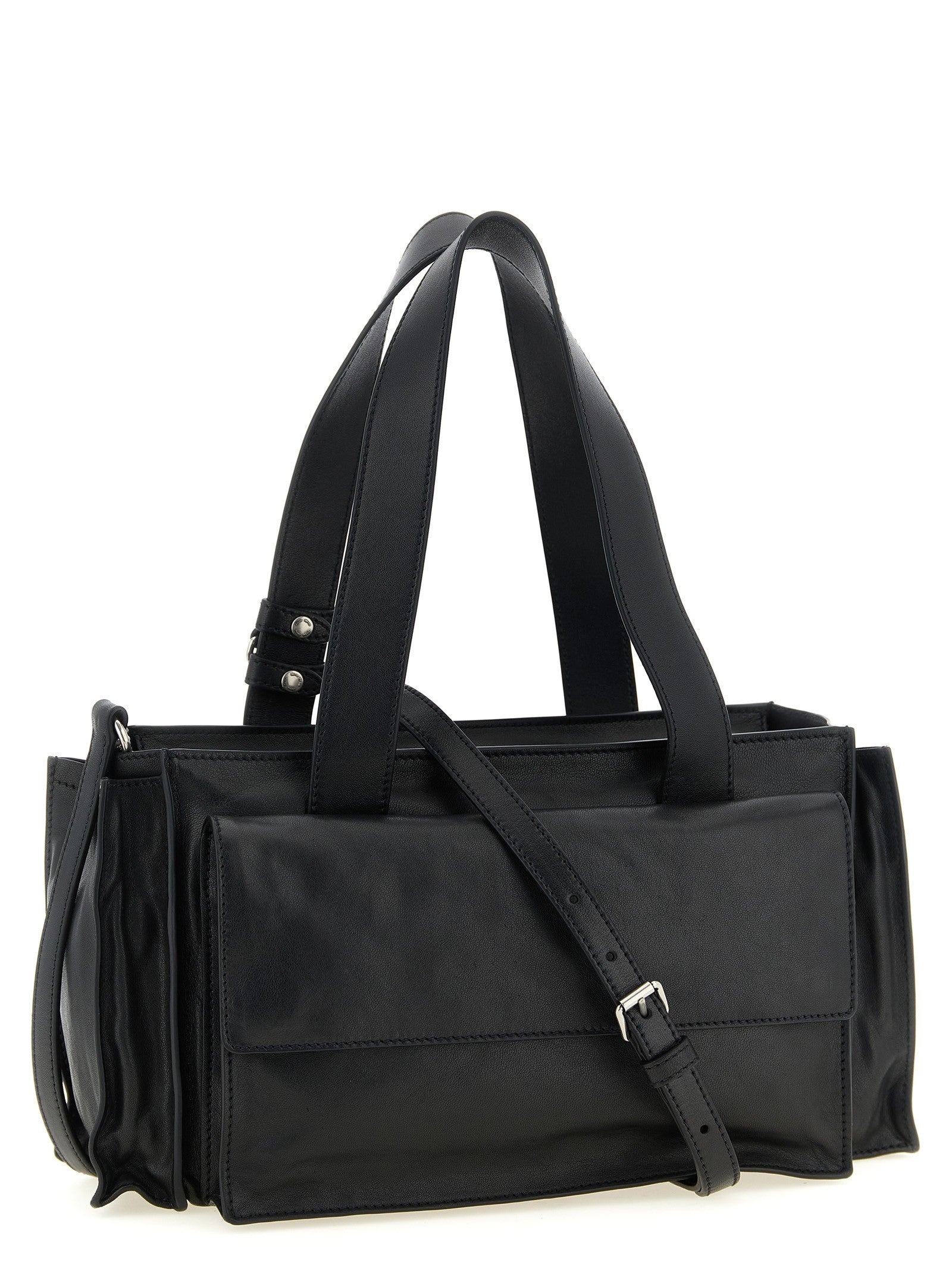 Miu Miu Utilitaire Shopping Bag Black