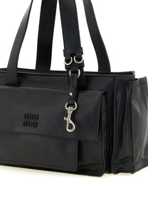 Miu Miu Utilitaire Shopping Bag Black