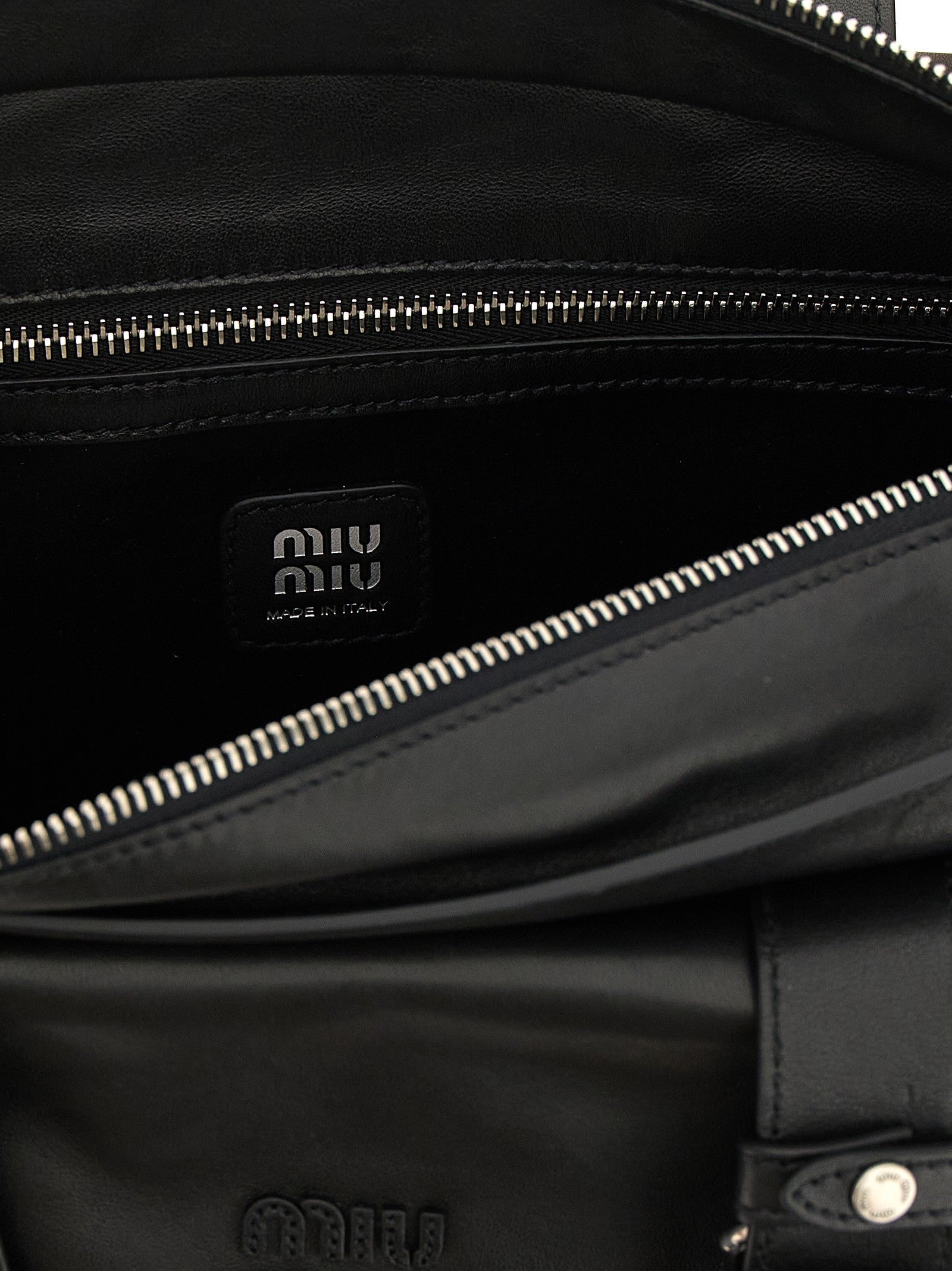Miu Miu Utilitaire Shopping Bag Black