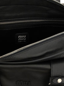 Miu Miu Utilitaire Shopping Bag Black