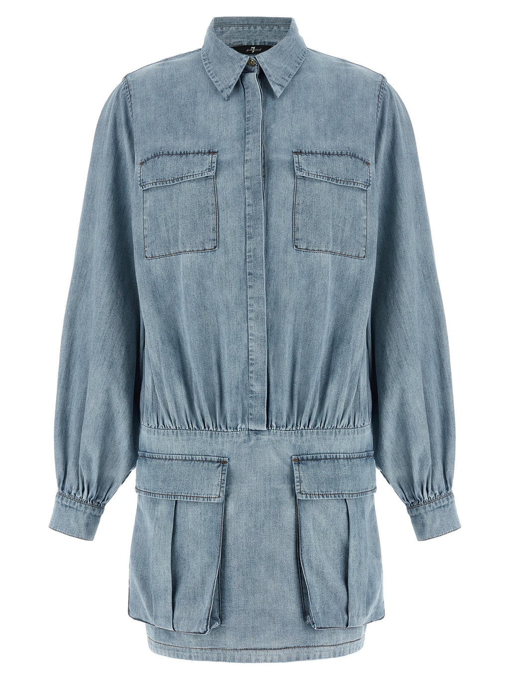 7 For All Mankind Utility Dress Blue