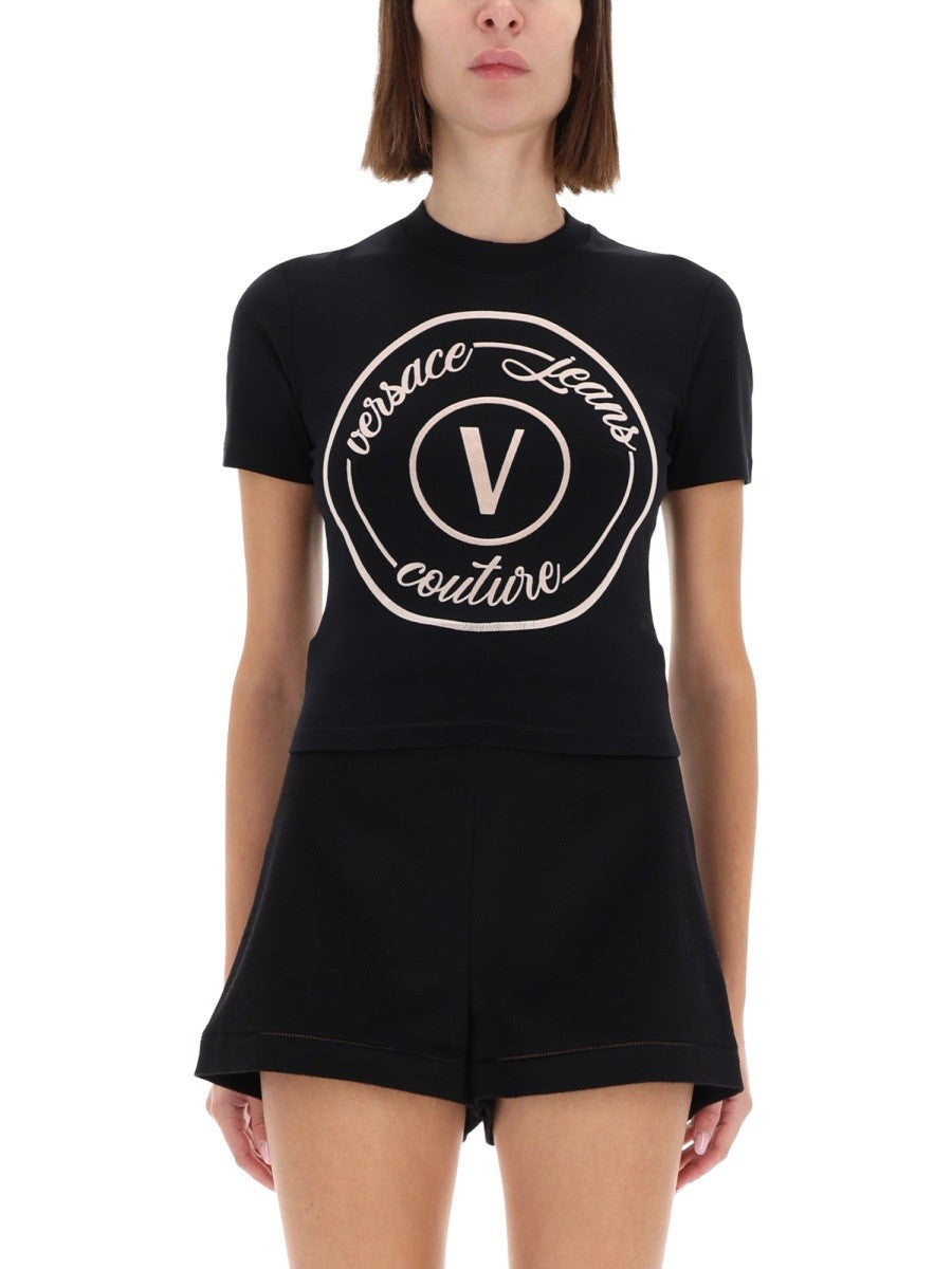 Versace Jeans Couture Women's Emblem Shirt Black