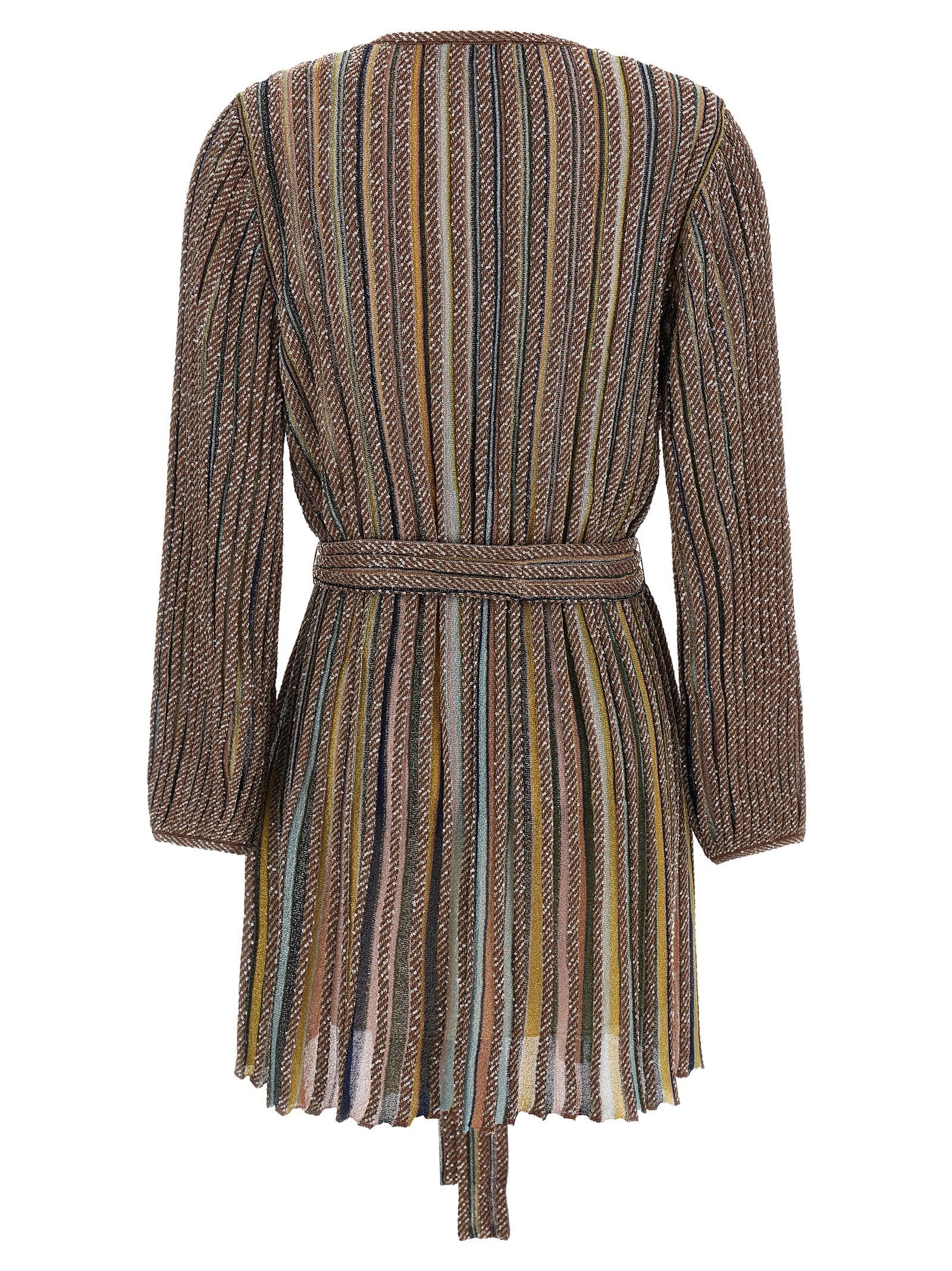 Missoni Neck and Belt Dress Gold