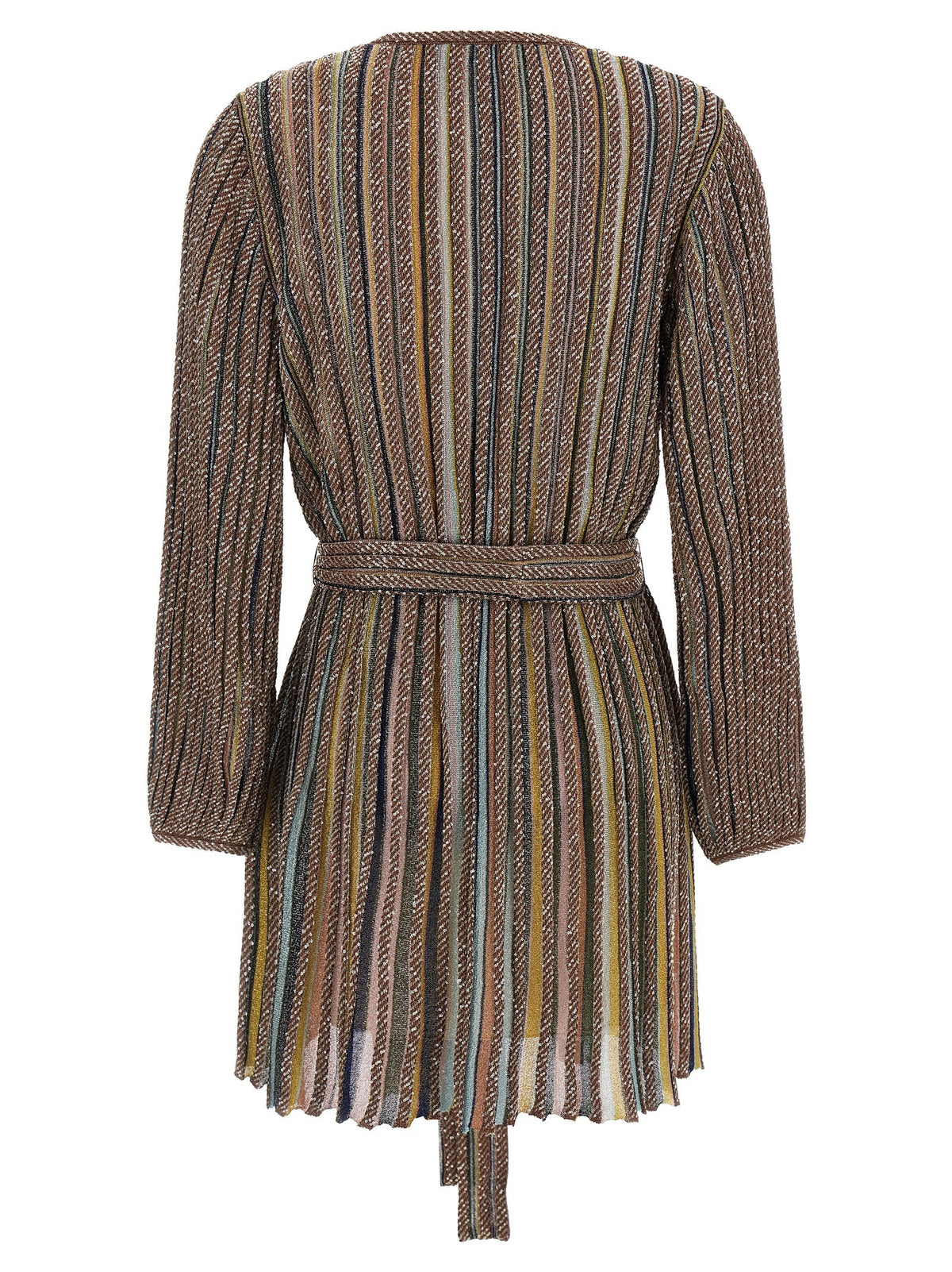 Missoni Neck and Belt Dress Gold, view 2