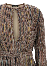 Missoni Neck and Belt Dress Gold