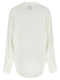 Nude Lucy Neck Blouse White