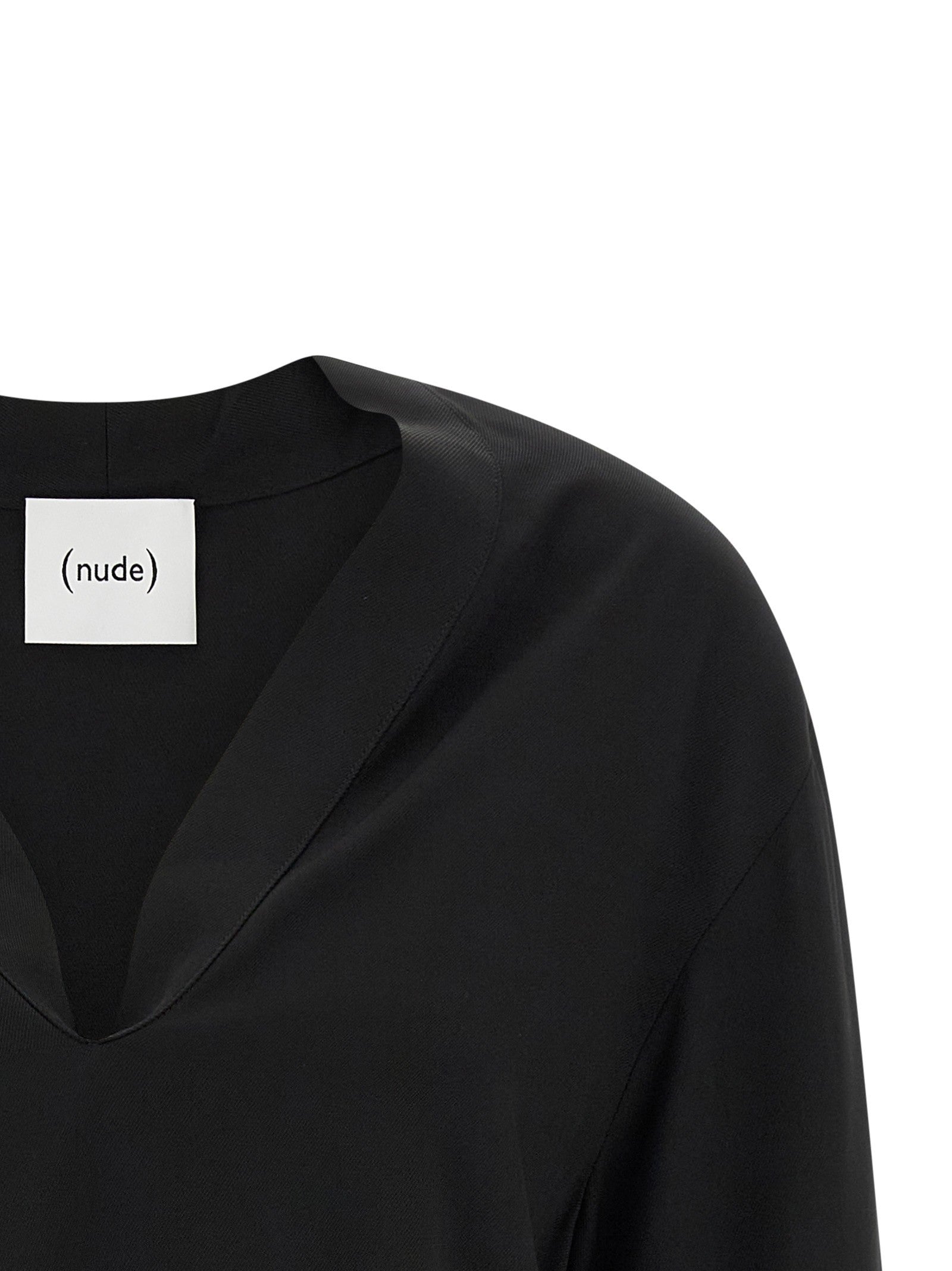 Nude Lucy Neck Blouse Black