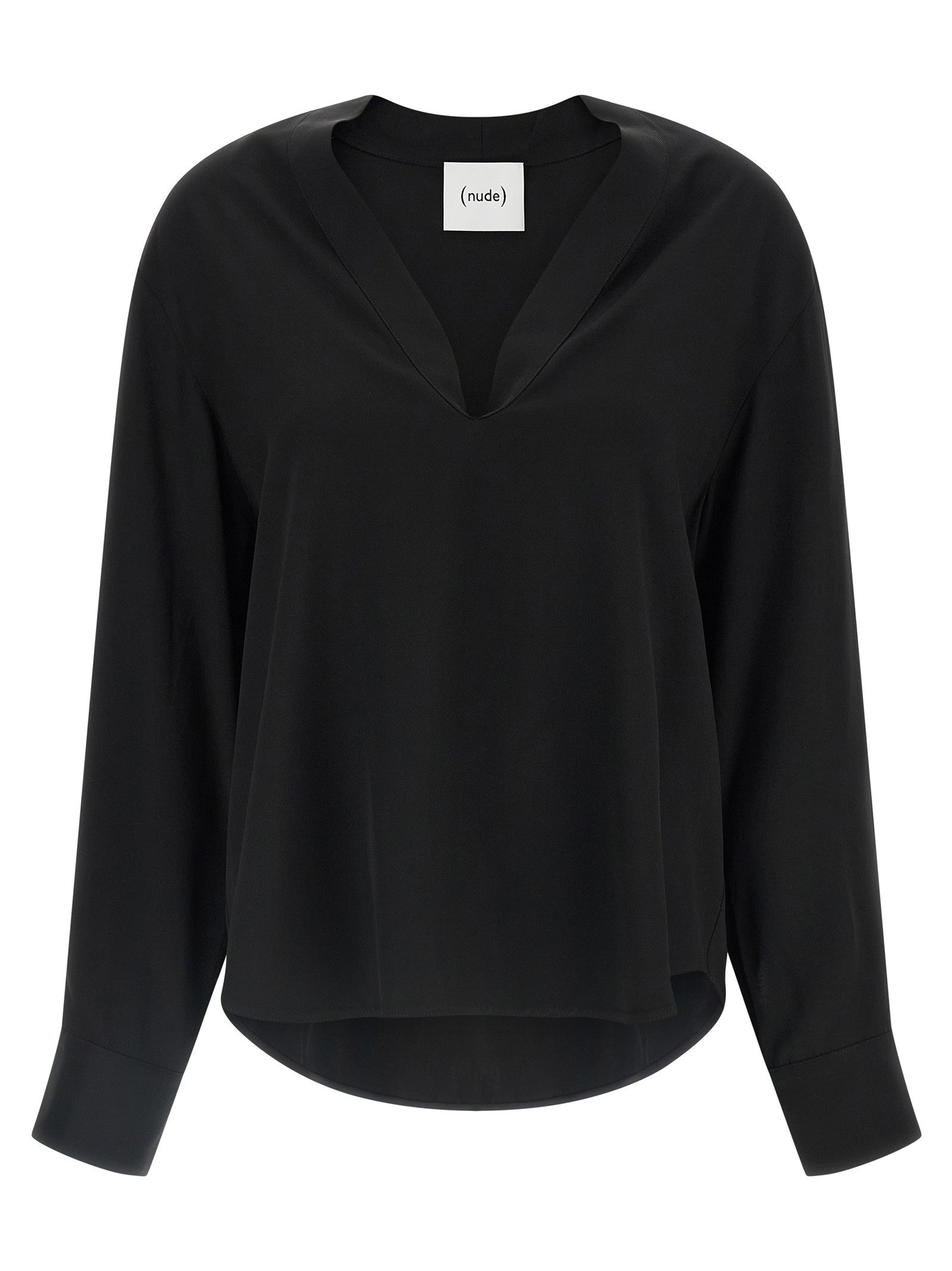 Nude Lucy Neck Blouse Black
