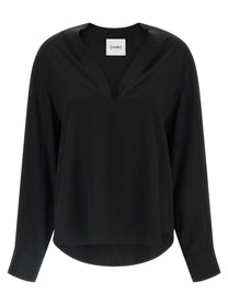 Nude Lucy Neck Blouse Black