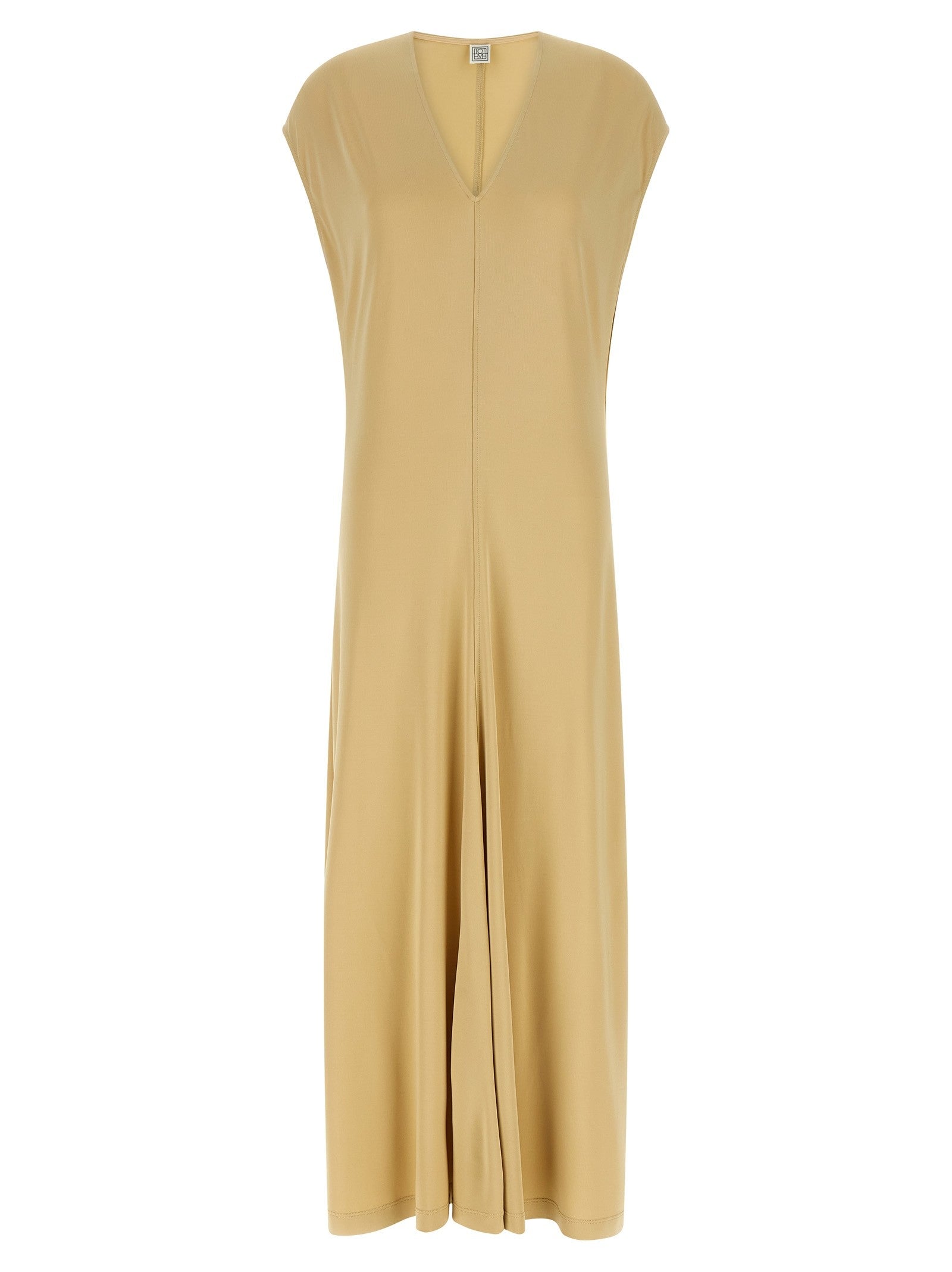Toteme Neck Dress Beige