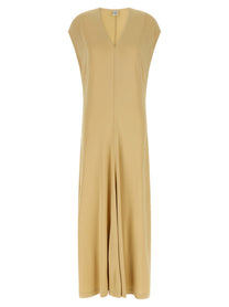 Toteme Neck Dress Beige