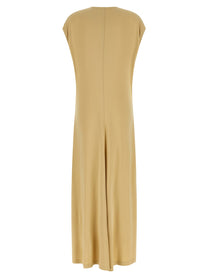 Toteme Neck Dress Beige