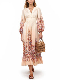 Zimmermann Women's Neck Long Dress Multicolor