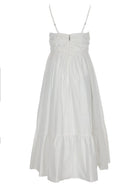 Michael Kors Women's Neck Midi Dress White, view 2