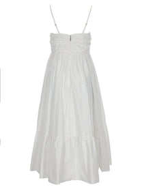 Michael Kors Women's Neck Midi Dress White