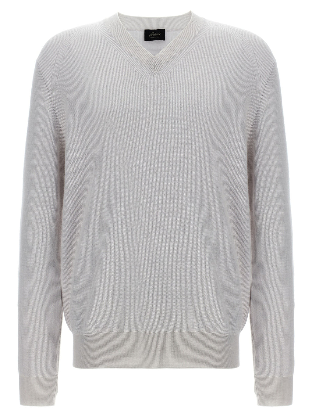 Brioni Neck Sweater White