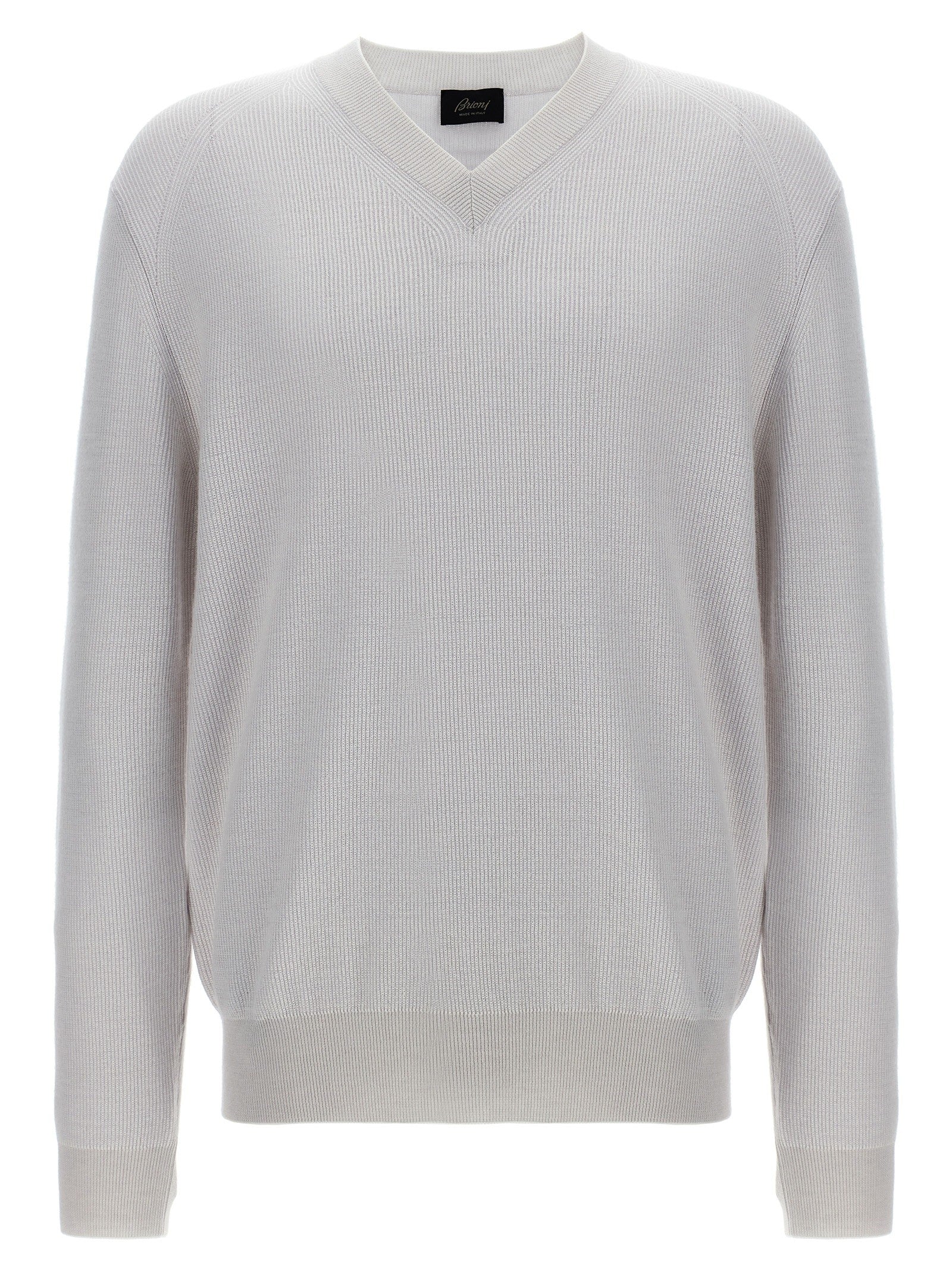 Brioni Neck Sweater White