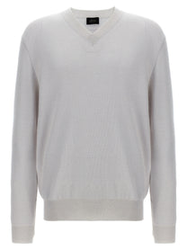 Brioni Neck Sweater White