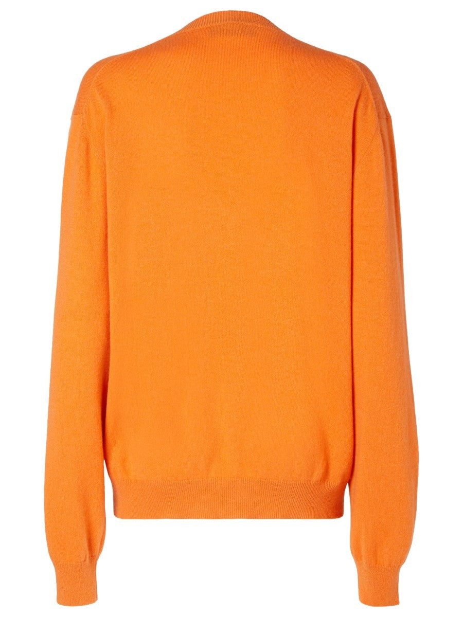 Fendi Women's Neck Sweater Orange