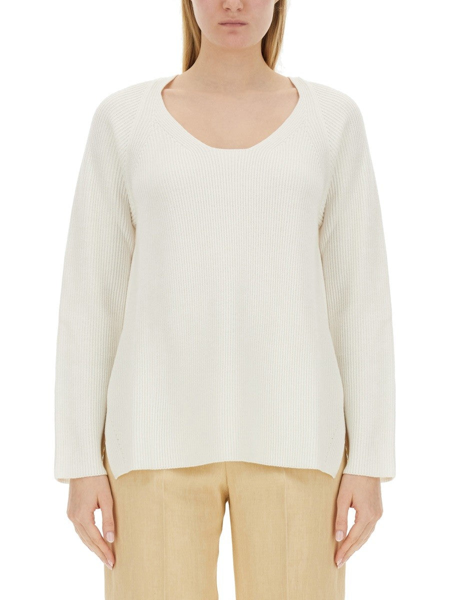 Fabiana Filippi Women's Neck Sweater White Fabiana Filippi