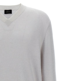Brioni Neck Sweater White