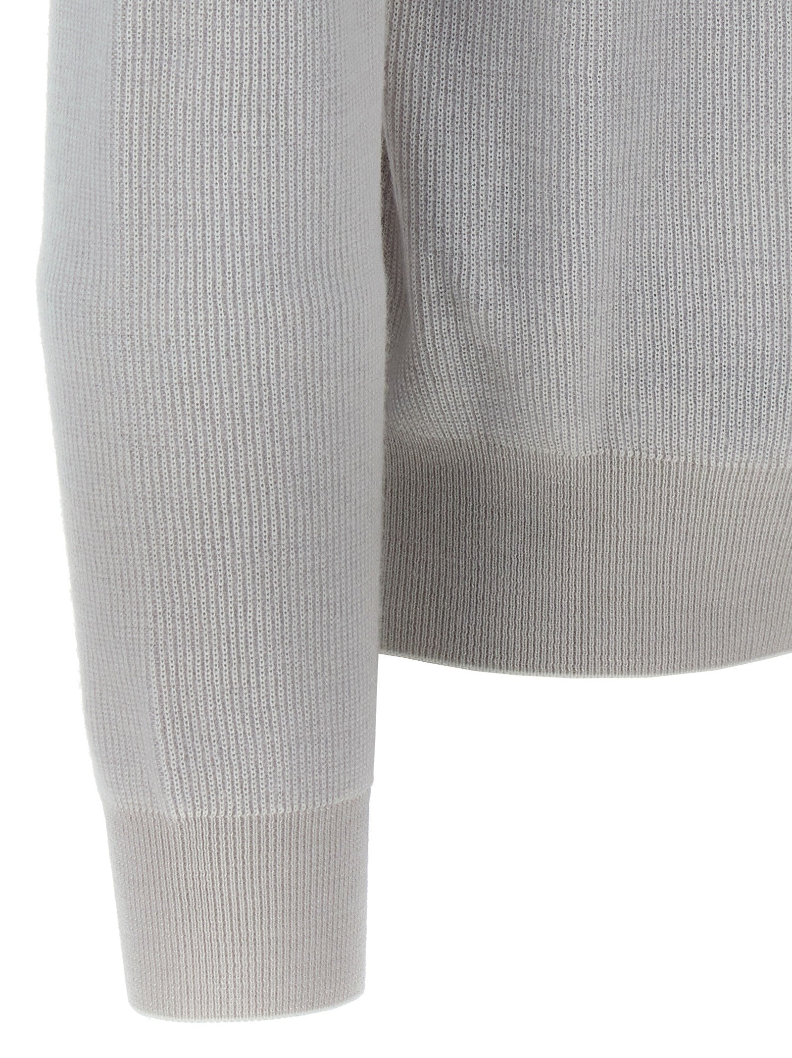 Brioni Neck Sweater White