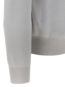 Brioni Neck Sweater White