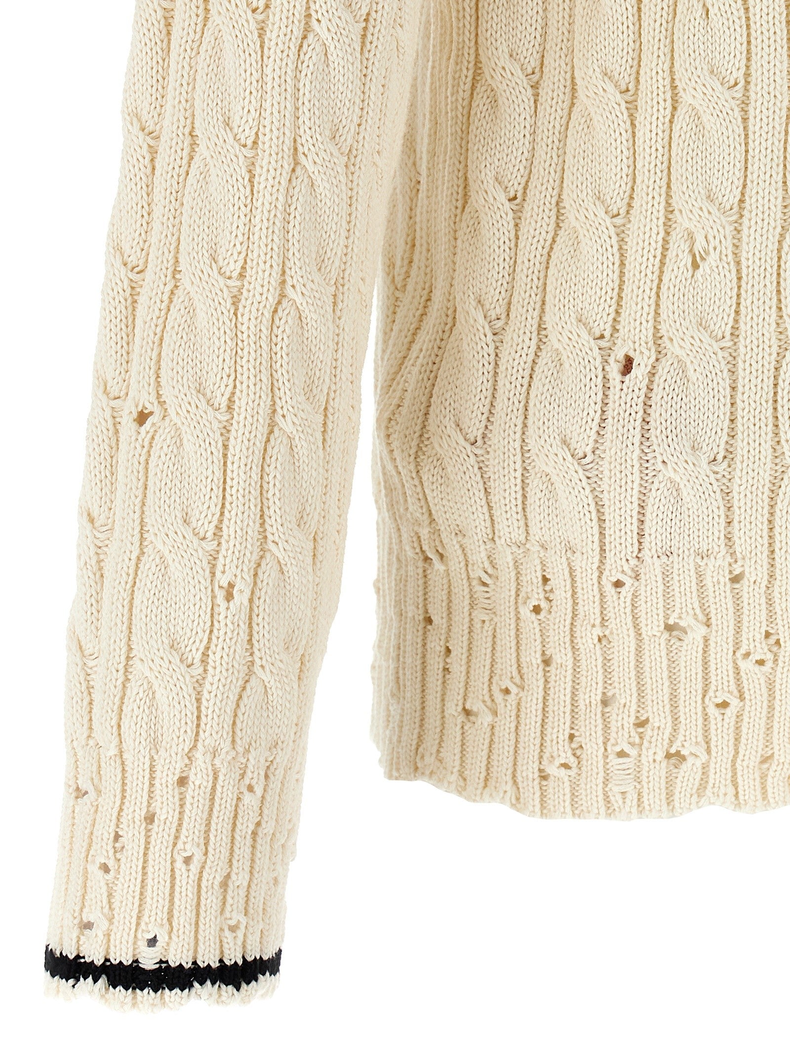 Marni Neckline Sweater White