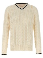 Marni Neckline Sweater White