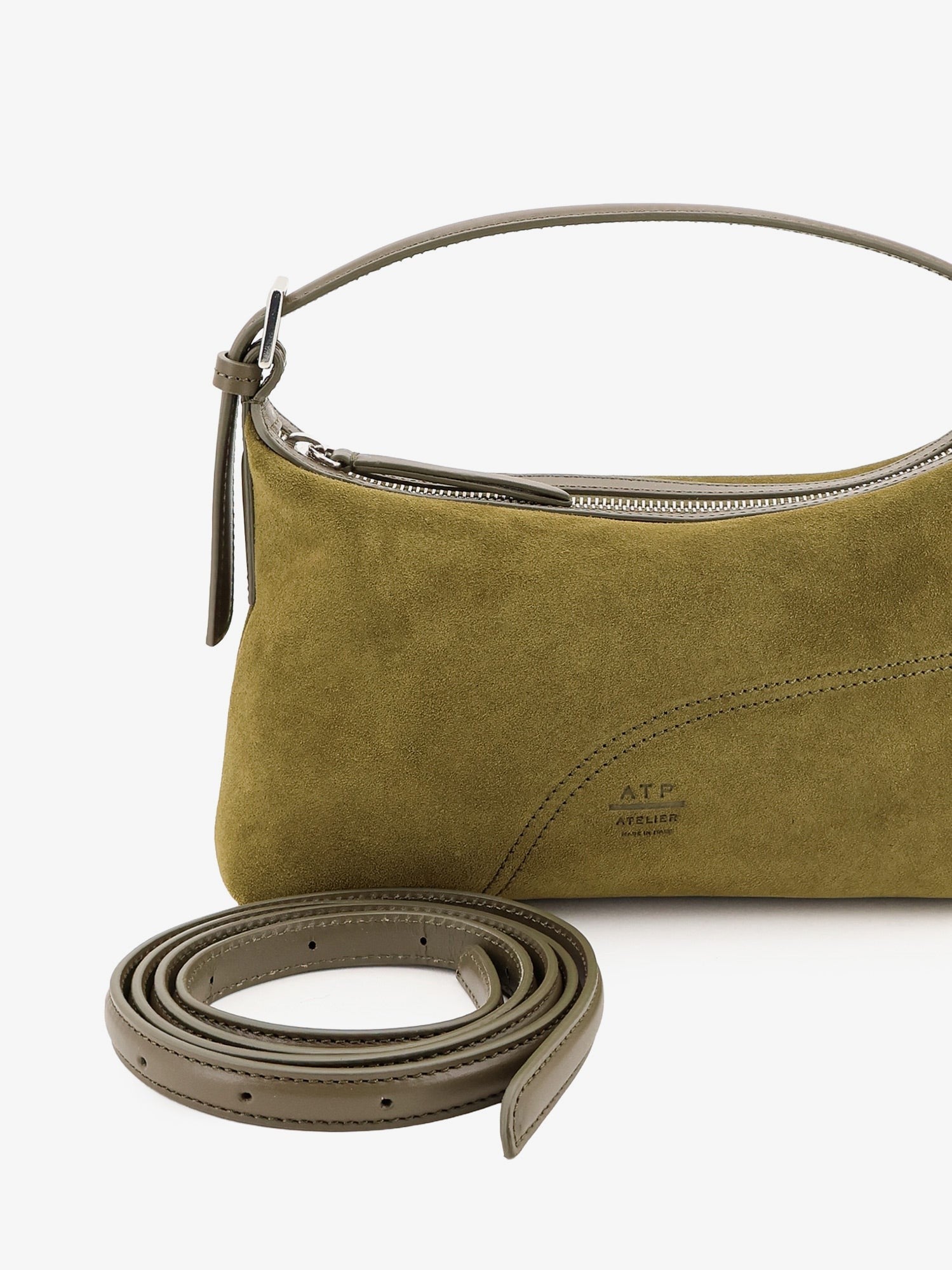 ATP Atelier Women's Vadena Vegetable Suede Leather Shoulder Bag MuschioTurtle