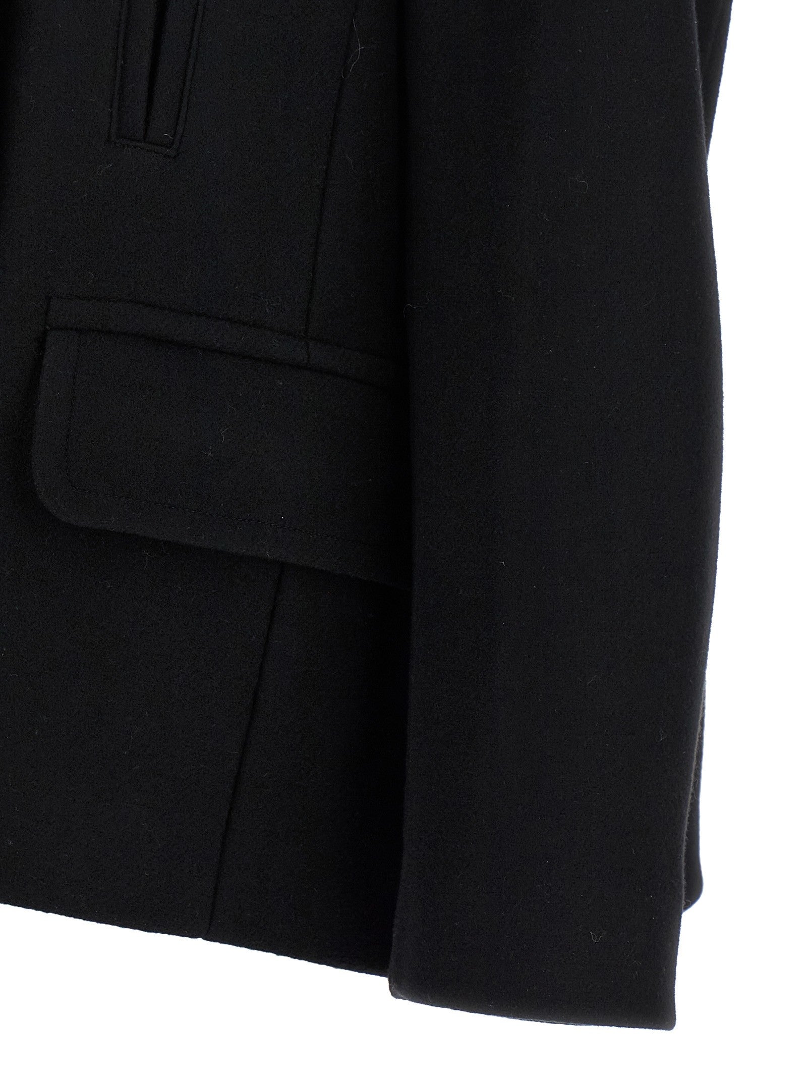 Dries Van Noten Vafel Coat Black