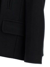 Dries Van Noten Vafel Coat Black