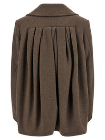 Dries Van Noten Vafel Coat Brown