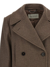 Dries Van Noten Vafel Coat Brown