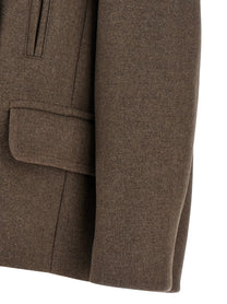 Dries Van Noten Vafel Coat Brown