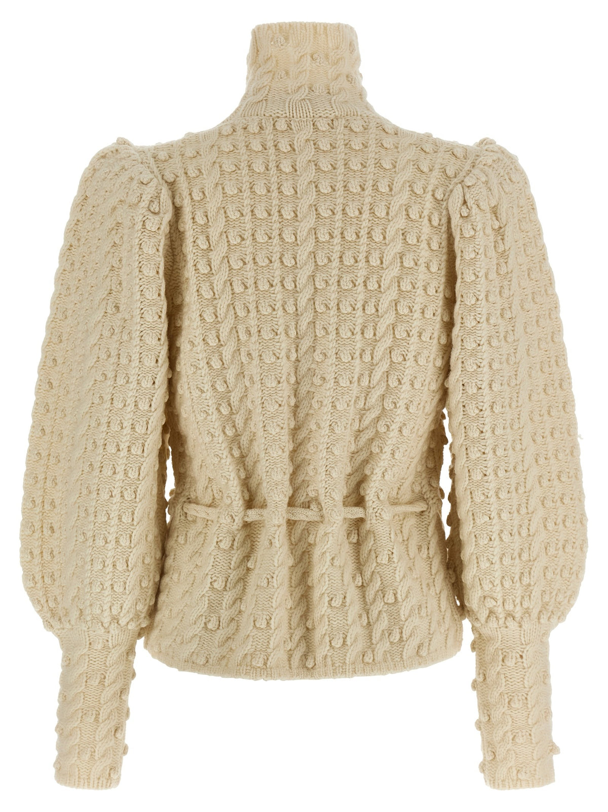 Zimmermann Vailant Wool Bauble Sweater White, view 2