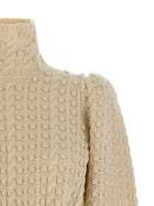 Zimmermann Vailant Wool Bauble Sweater White, view 3