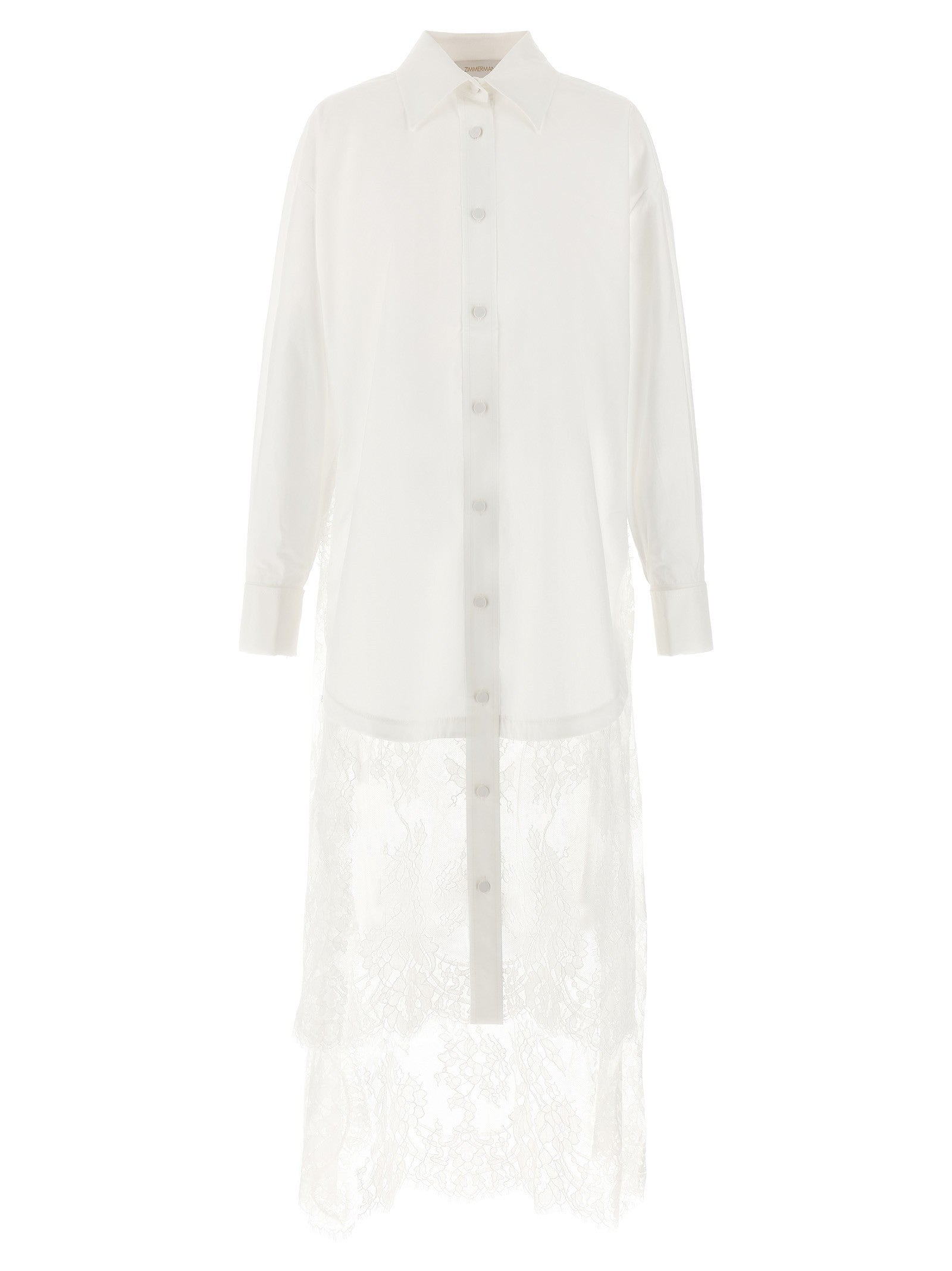 Zimmermann Vaillant Lace Dress White