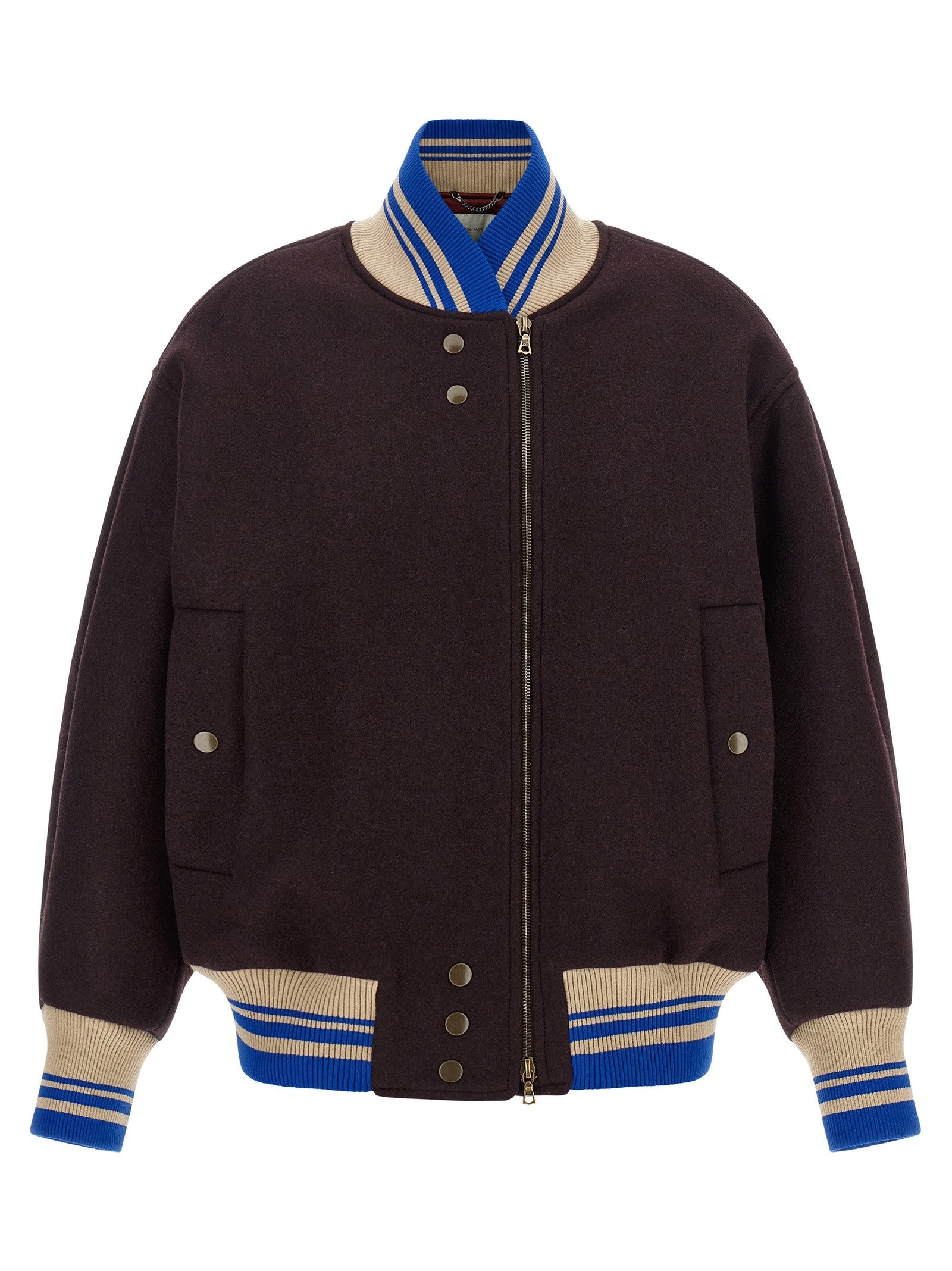 Dries Van Noten Valdi Bomber Jacket Purple