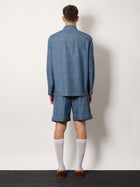 Valentino Men's Valentino Denim Sahariana Jacket Blue, view 3