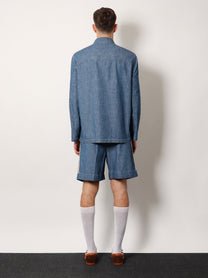 Valentino Men's Valentino Denim Sahariana Jacket Blue