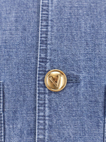 Valentino Men's Valentino Denim Sahariana Jacket Blue