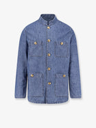 Valentino Men's Valentino Denim Sahariana Jacket Blue
