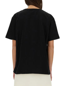 Valentino - Valentino ’Chez Valentino’ Print T Shirt - Woman-&gt;Clothing-&gt;t-shirts