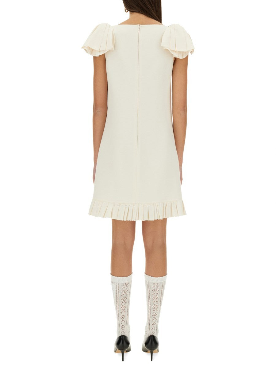 Valentino - Valentino Crepe Couture Short Dress - Women’s Clothing