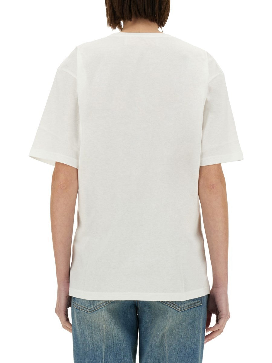 Valentino - Valentino ’Chez Valentino’ Print T Shirt - Woman-&gt;Clothing-&gt;t-shirts